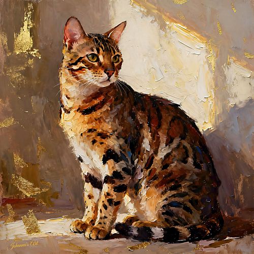 Kattenkunstcollectie - Bengaalse kat