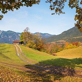 Herfstlandschap boven Garmisch, Opper-Beieren van SusaZoom