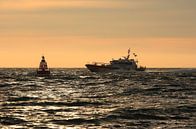 Loodsboot op de Oosterschelde van MSP Canvas thumbnail