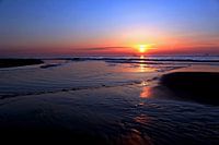 Zonsondergang Noordzee