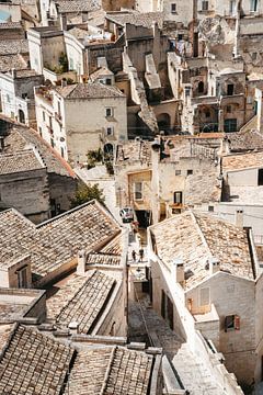 Smalle straten in Matera, Italië van Karlijn Meulman