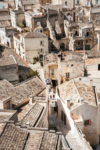 Narrow streets in Matera, Italy by Karlijn Meulman