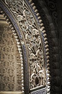 Detail  uit boog Alhambra Cordoba van Karel Ham