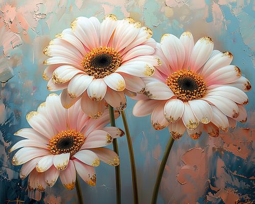 Blooms with Golden Edges