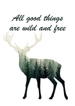 All good things are wild and free sur Creative texts
