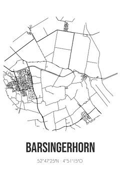 Barsingerhorn (Noord-Holland) | Map | Black and White by Rezona