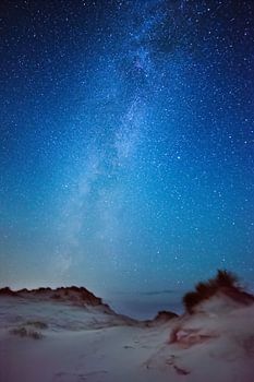 Melkweg bij strandovergang.
