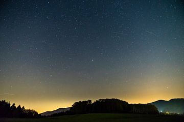 Germany, black forest starry night sky panorama by adventure-photos
