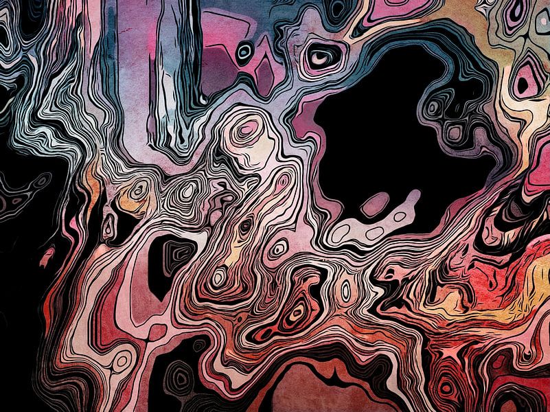 Vloeiende vormen Motief 18 van zam art