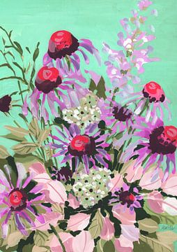Echinacea Red And Pink, Ania Zwara by 1x