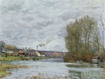 Alfred Sisley,De Seine bij Port Marly, 1873 Door Alfred Sisley