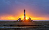 Leuchtturm Westerhever, Nordfriesland, Deutschland von Alexander Ludwig Miniaturansicht