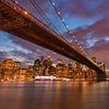 New Yorker Skyline, Manhattan-Brücke von Sugar_bee_photography