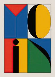 MOIN Abstrakte Typografie: Bauhaus Stil von Niklas Maximilian