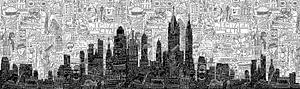 New York Doodle - Panorama van Nele VdM