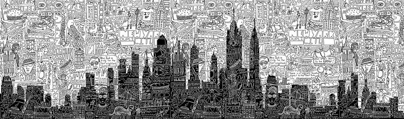 New York Doodle - Panorama by Nele VdM