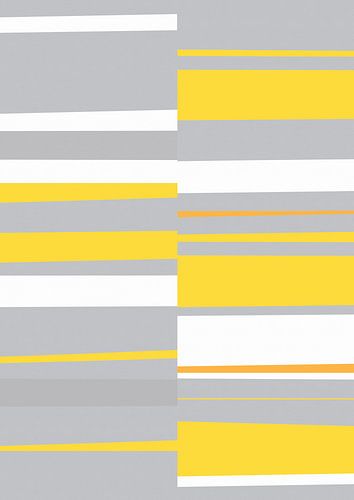 Mozaïek Single 5 | Geel, Grijs, Oranje Kleurvlakken