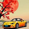 Mazda MX-5 Miata Ukiyo-e von MIROKKU