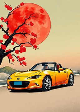 Mazda MX-5 Miata Ukiyo-e van MIROKKU