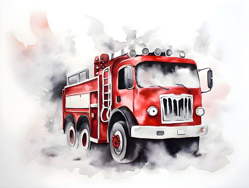 Véhicule de pompiers pour la chambre d'enfant