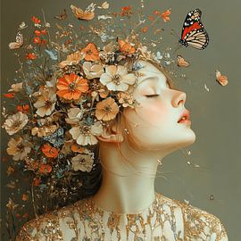 Bloemen Vrouw van Blikvanger Schilderijen