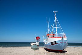 Fishing boats at Thy National Park by Charlotte Bakker