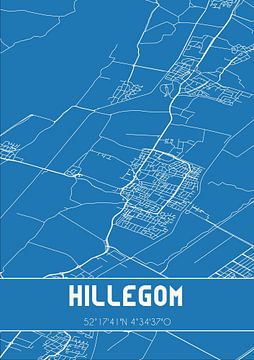 Blueprint | Map | Hillegom (South Holland) by Rezona