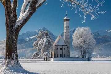 Wallfahrtskirche St.Coloman in Winter von Markus Lange