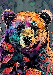 Animal Bear Watercolor Animal Art