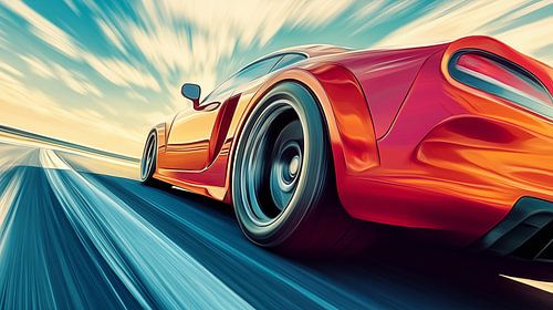 Roter Sportwagen