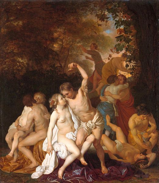 Scène avec Bacchantes, Jacob van Loo par Des maîtres magistraux