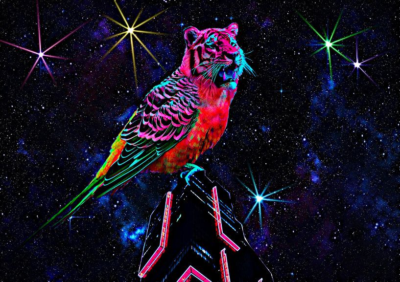 Mr. Tigerbird von DJF by Dean Jayson Freeman Art | Level Up your Home