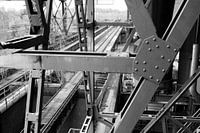 Landschaftspark Duisburg-Nord zwart-wit
