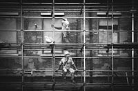 Construction worker in Shanghai