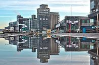 Getreidesilo un Fenixhallen auf Karendrecht, Rotterdam von Frans Blok - Fotos, Kunst und weitere Wanddekoration Miniaturansicht