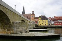 Alte Steinbrücke in Regensburg, Deutschland