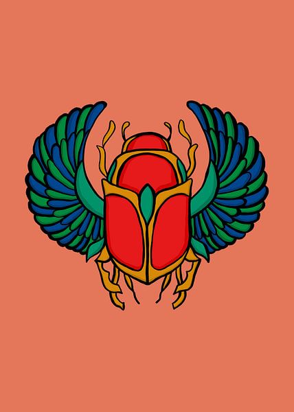 Khepri, the Egyptian scarab by Hilde Remerie Photography and digital art