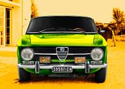 Alfa Romeo 1300 GT Junior in groen en geel van aRi F. Huber thumbnail