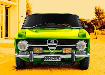 Alfa Romeo 1300 GT Junior in green & yellow by aRi F. Huber