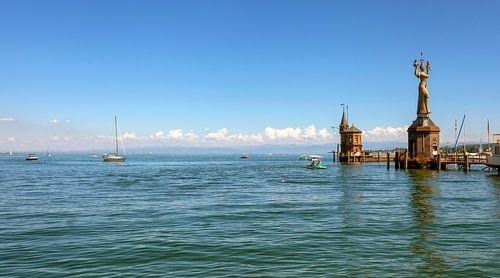 Port entrance of Constance on Lake Constance by Jürgen Wiesler
