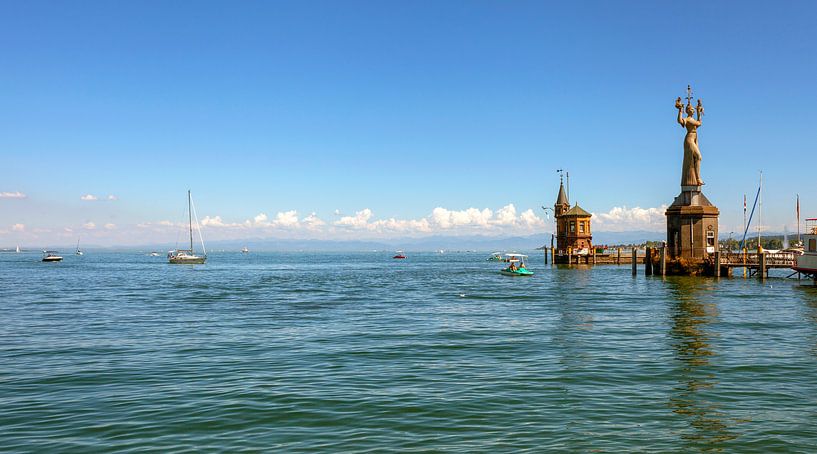 Entrée du port de Constance sur le lac de Constance par Jürgen Wiesler