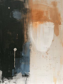 Modern abstract in wabi-sabi style by Japandi Art Studio