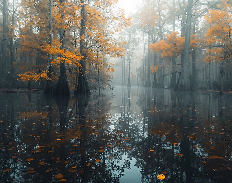 Herbstzauber im Teich von fernlichtsicht