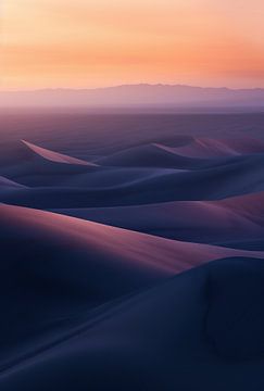 Zonsondergang, wonderen van de woestijn, dorst naar avontuur van fernlichtsicht