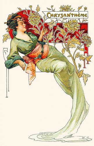 Chrysanthemum by Alphonse Mucha