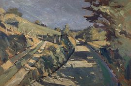 Farm road in Limburg