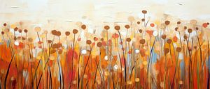 Abstraktes Blumenfeld