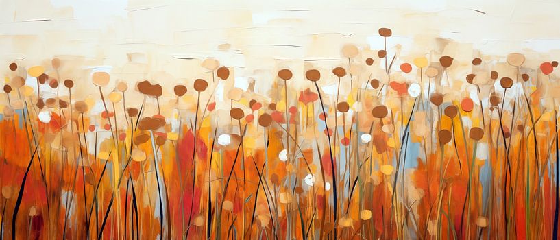 Abstract Flower field by Jacky