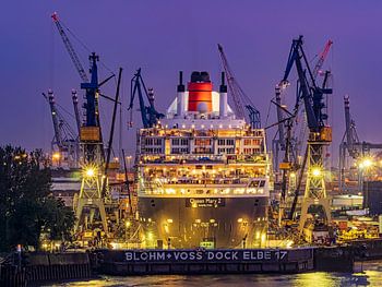 2016-06-05 Queen Mary 2 im Dock