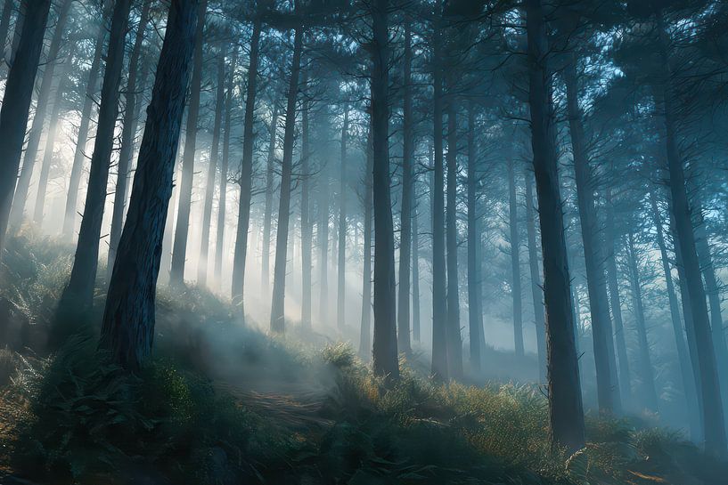 Nebel im Wald von Egon Zitter